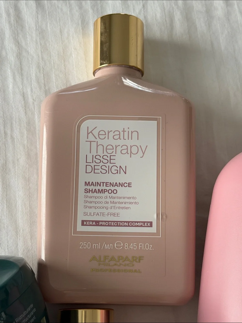 Keratin Therapy & Semi di Lino Pink Leave-In Conditioner Pink Alfaparf Milano